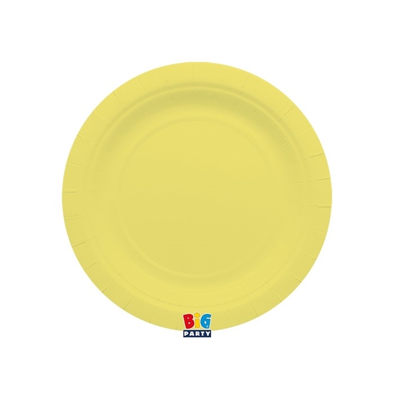 25 Piatti Ecolor Ø 18 cm Giallo Baby