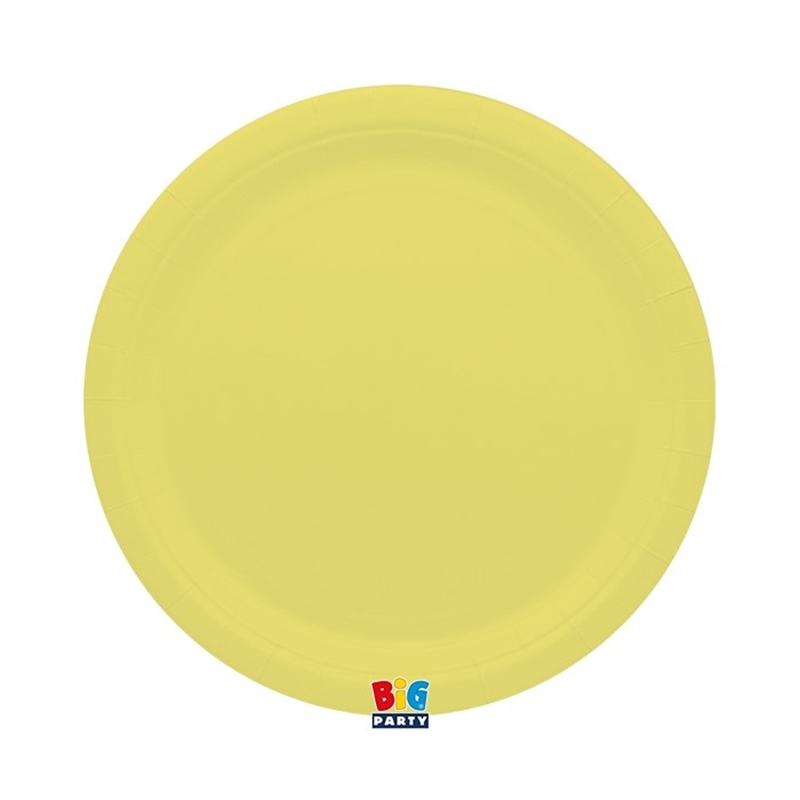 25 Piatti Ecolor Ø 24 cm Giallo Baby