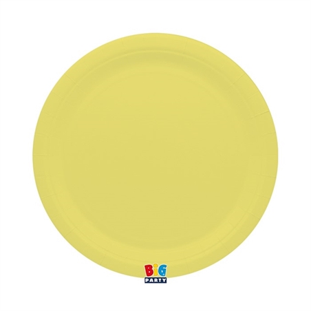 25 Piatti Ecolor Ø 24 cm Giallo Baby