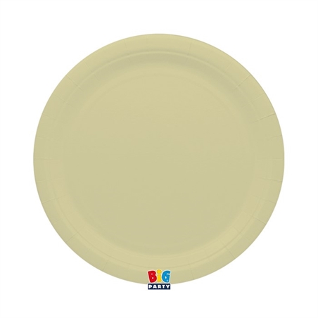 25 Piatti Ecolor Ø 24 cm Latte