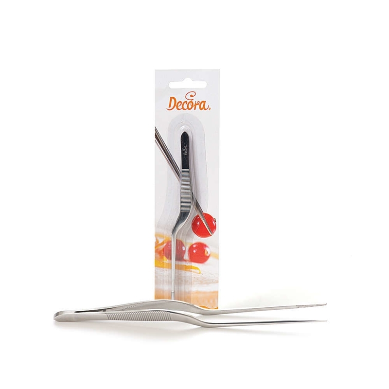 Decora Pinzetta in acciaio per Impiattare 14 cm