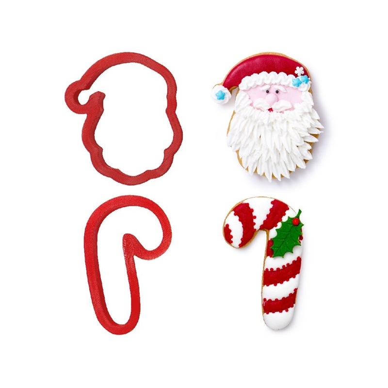 SET 2 TAGLIAPASTA BABBO NATALE E CANDY CANE