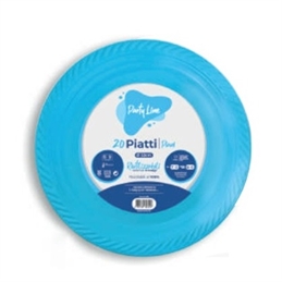 Piatti in Plastica Celeste 22 Cm