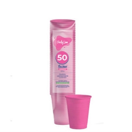 Bicchieri in Plastica Fucsia 50 Pezzi
