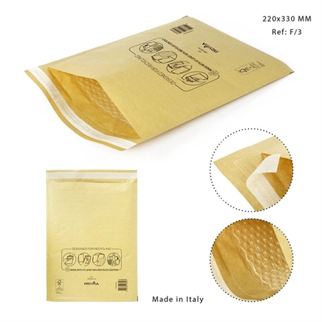 Pryma - Busta Gialla Imbottita F/3 220x330Mm