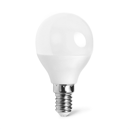 Lampadina Led E14 G45 a sfera 7W Bianco freddo 6400K Aigostar