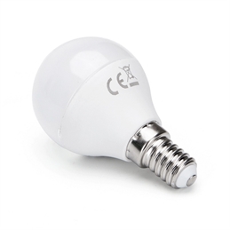Lampadina Led E14 G45 a sfera 7W Bianco freddo 6400K Aigostar