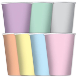 Bicchieri 200 cc soft rainbow 8 pezzi