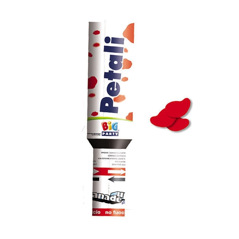 Cannon Sparacoriandoli 30 cm Petali Rosso