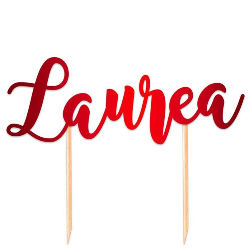 Cake Topper Italic 20x13 cm Laurea