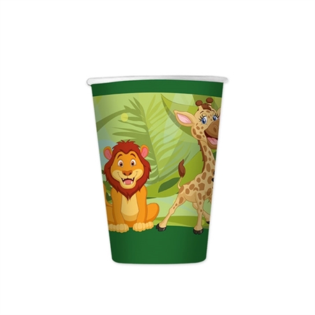 Bicchieri 200 cc Jungle 8 pezzi