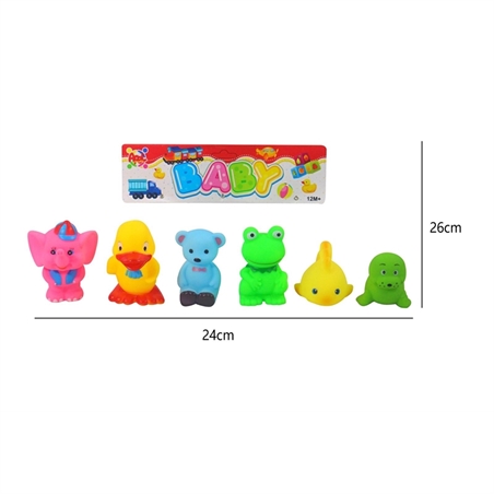 Serie Morbidoni 6 PZ Animali