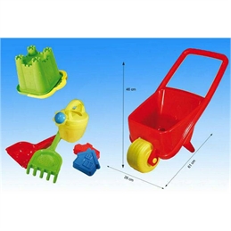 Secchiello Completo Mare Su Carriola Spiaggia 