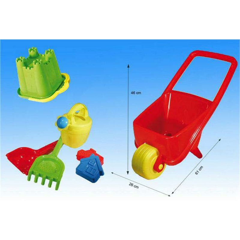 Secchiello Completo Mare Su Carriola Spiaggia 