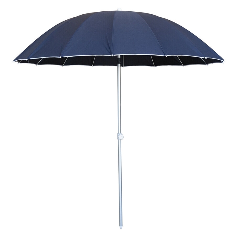Ombrellone spiaggia ø240 cm alluminio 16 stecche rinforzate