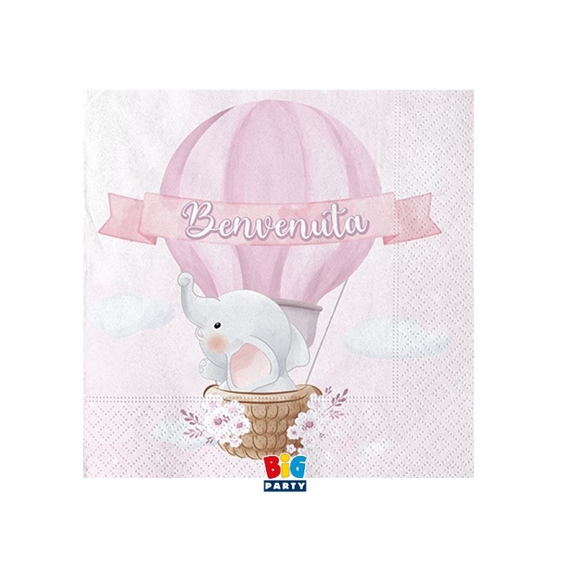 20 Tovaglioli 25 x 25 cm Benvenuta 20 Tovaglioli 25 x 25 cm Benvenuta