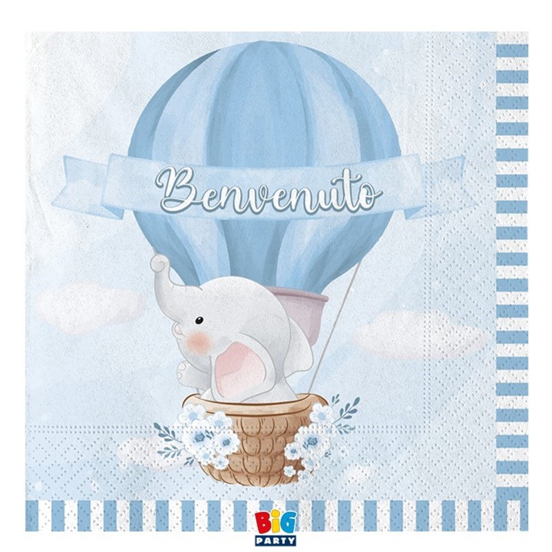 20 Tovaglioli 33 x 33 cm Benvenuto 20 Tovaglioli 33 x 33 cm Benvenuto