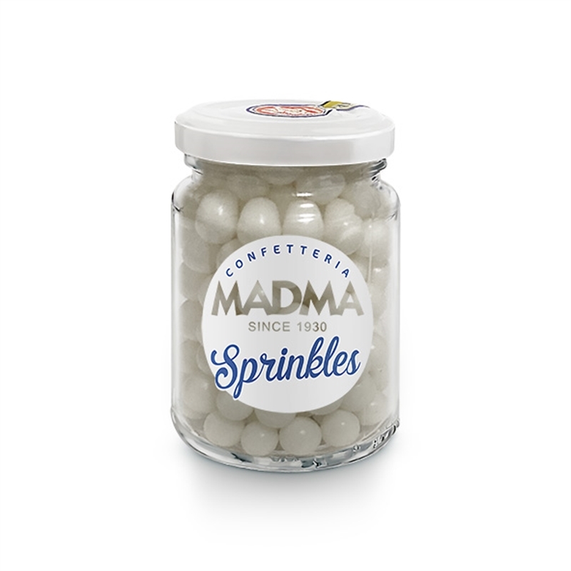 Sprinkles Sferici Bianco Brillante  8 mm Da 90 g