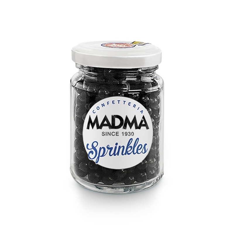 Sprinkles Sferici Nero Brillante 6 mm Da 90 g
