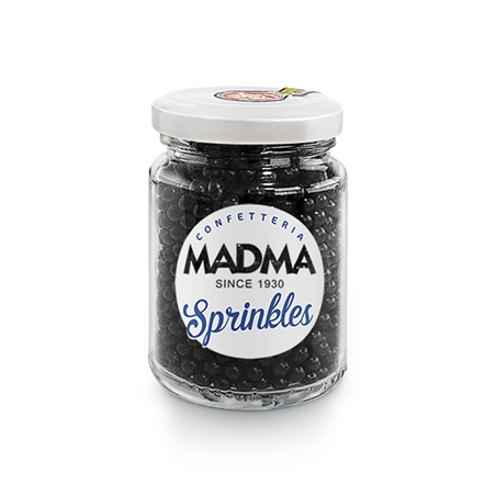 Sprinkles Sferici Nero Brillante 4 mm Da 90 g