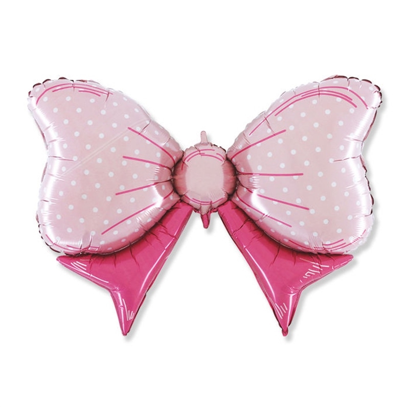 Palloncino Mylar Super Shape Fiocco Rosa 108x72 cm