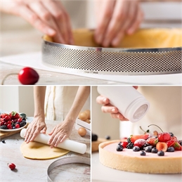 Anello Microforato in acciaio inox diametro 20 cm altezza 3,5 cm