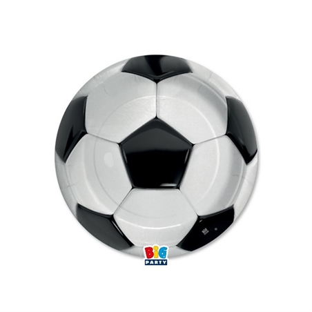 8 Piatti Ø 18 cm Football