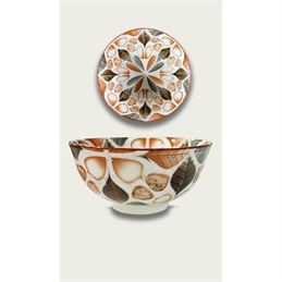 Ciotola Petalo In Porcellana Rossa