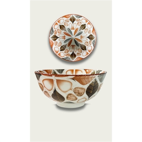 Ciotola Petalo In Porcellana Rossa