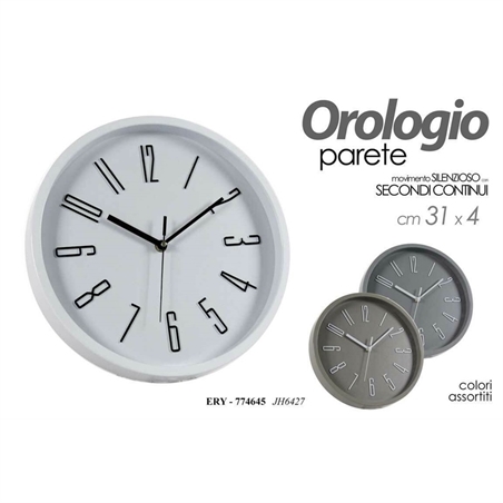 Orologio Da Parete Tondo 31.4 Cm