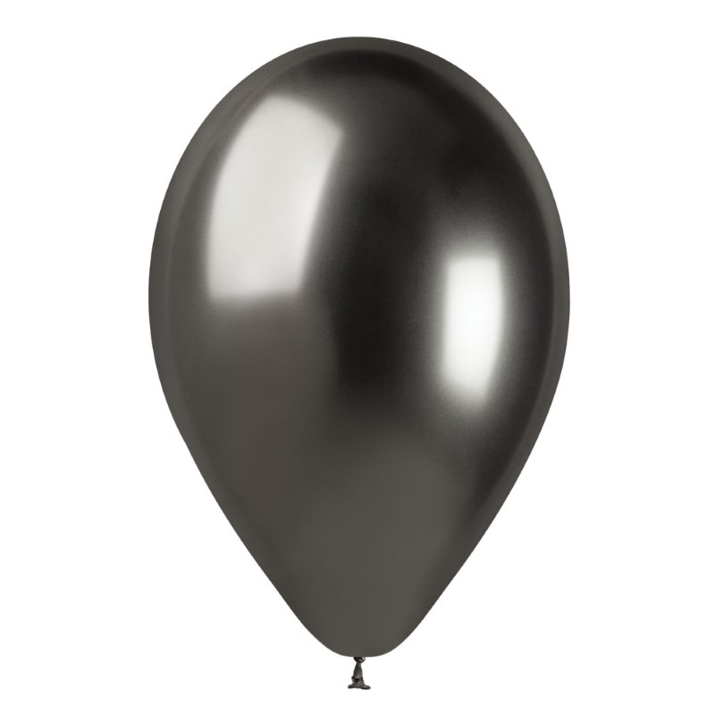 50 Palloncini in Lattice 13" Glossy Grey