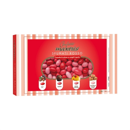 Confetti maxtris sfumati rosso ripieni 1 kg