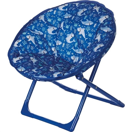 Moonchair bimbo con imbottitura struttura in metallo richiudibile decoro squaletto 