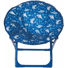Moonchair bimbo con imbottitura struttura in metallo richiudibile decoro squaletto 