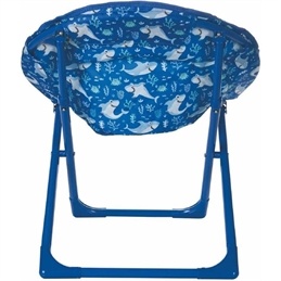Moonchair bimbo con imbottitura struttura in metallo richiudibile decoro squaletto 