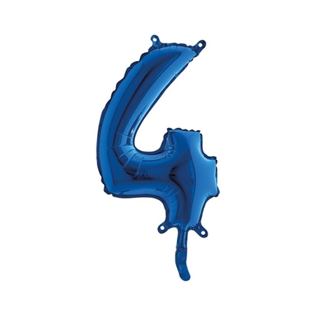 Palloncino Mylar Blu 14" Numero 4