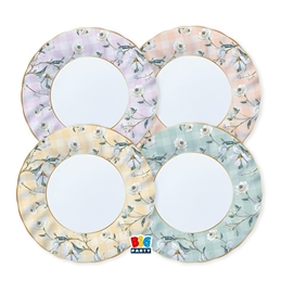 8 Piatti Mix Ø 25 cm Floral Vichy