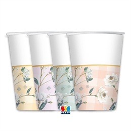 8 Bicchieri Mix 200 cc Floral Vichy