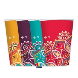 8 Bicchieri Mix 200 cc Mandala