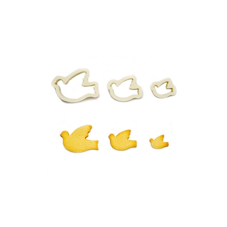 Tagliapasta in Plastica forma di Colomba 3 pezzi