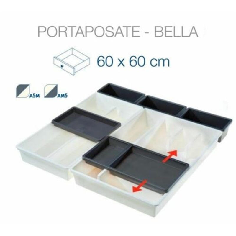 Portaposate da Cassetto Bella 7 Pezzi