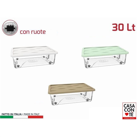 Scatola Litri 30 Con Ruote