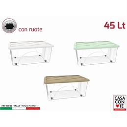 Scatola Litri 45 Con Ruote