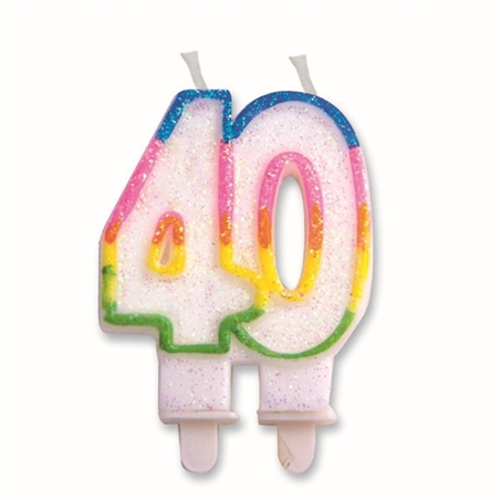 Candelina Sweet 8,5 cm Numero 40
