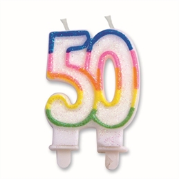 Candelina Sweet 8,5 cm Numero 50