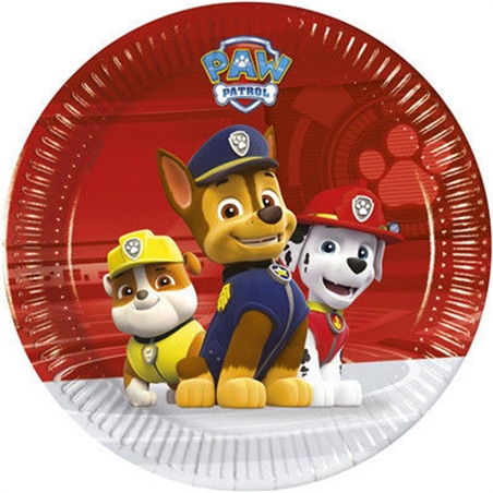 Piatti 20 cm Paw Patrol 8 pezzi