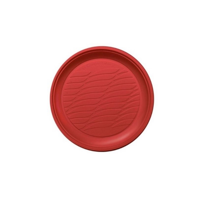 Piatti in Plastica Rossi 17 Cm 22 Pezzi