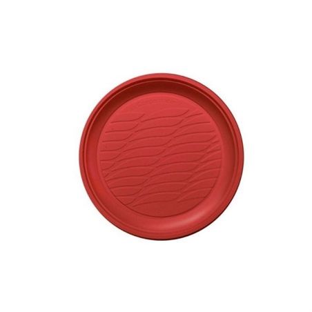 Piatti in Plastica Rossi 17 Cm 22 Pezzi
