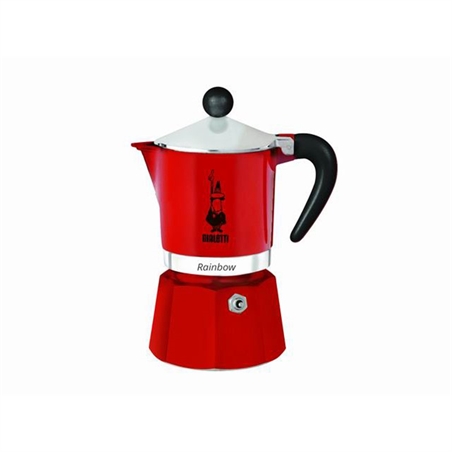 Caffettiera Rainbow 3 Tz Rossa