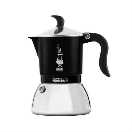 Caffettiera Bialetti Fiammetta Nera 4 Tazze